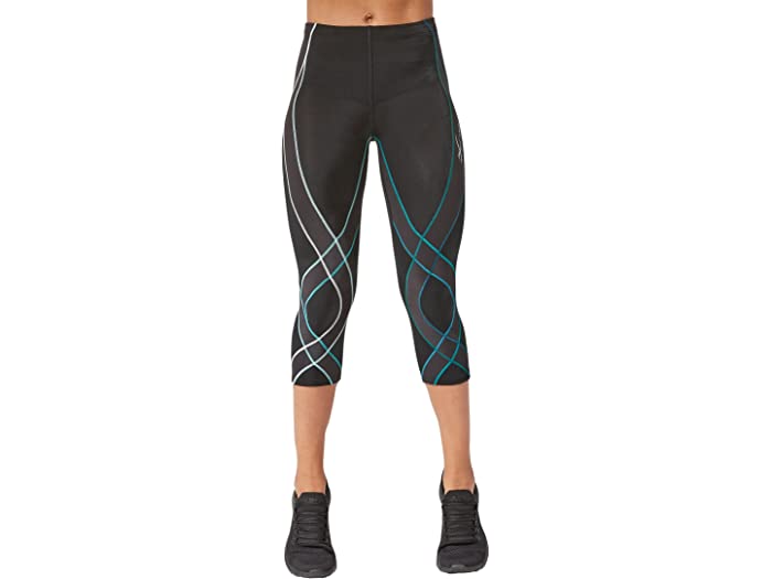 () CW-X fB[X GfX WFl[^[ WCg Ah }bX T|[g 3/4 RvbV ^Cc CW-X women CW-X Endurance Generator Joint & Muscle Support 3/4 Compression Tights Black/Deep Lake