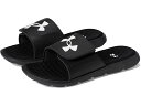 (取寄) アンダーアーマー メンズ イグナイト 7 スライド Under Armour men Ignite 7 Slide Black/Black/White