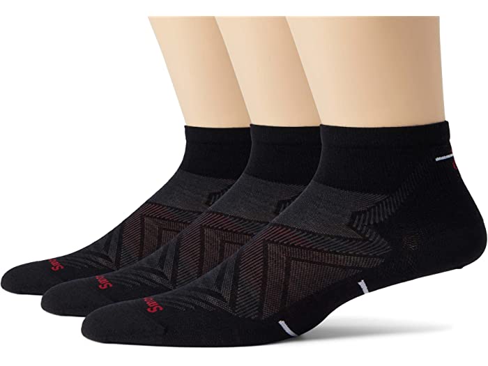 楽天スウィートラグ（取寄） スマートウール メンズ ラン ゼロ クッション アンクル ソックス 3-パック Smartwool men Smartwool Run Zero Cushion Ankle Socks 3-Pack Black