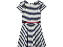 (取寄) トミーヒルフィガー キッズ ガールズ ストライプ ラッフル ドレス (ビッグ キッズ) Tommy Hilfiger Kids girls Tommy Hilfiger Kids Stripe Ruffle Dress (Big Kids) Egret