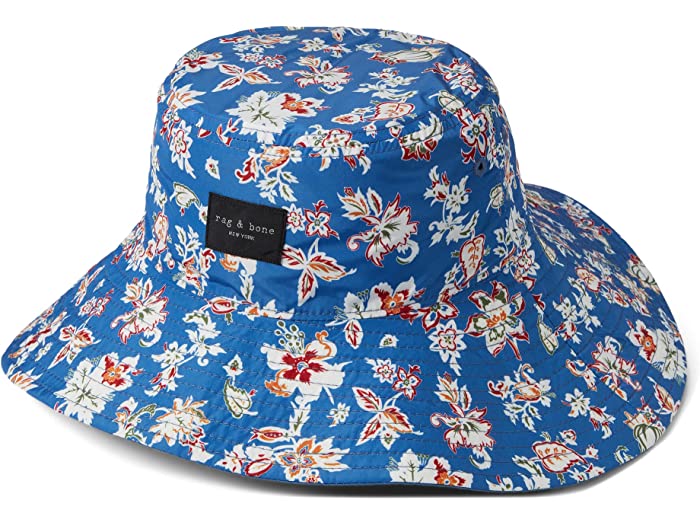 () OAh{[ fB[X AfB\ N[Y nbg Xq rag & bone women rag & bone Addison Cruise Hat Blue Retro Floral