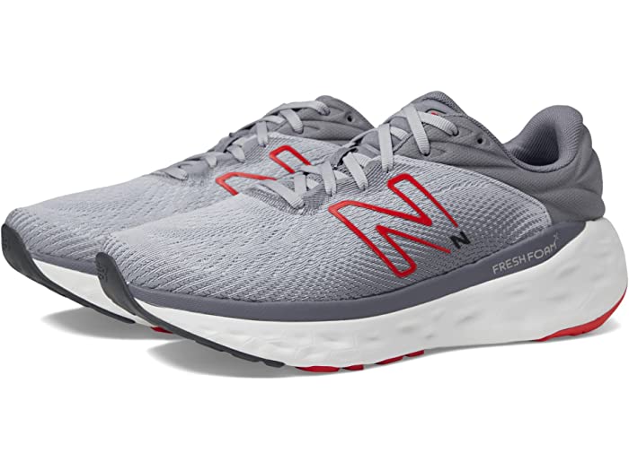 (取寄) ニューバランス スニーカー メンズ フレッシュ フォーム 840v1 大きいサイズ New Balance Men Fresh Foam 840v1 Aluminum Grey/True Red