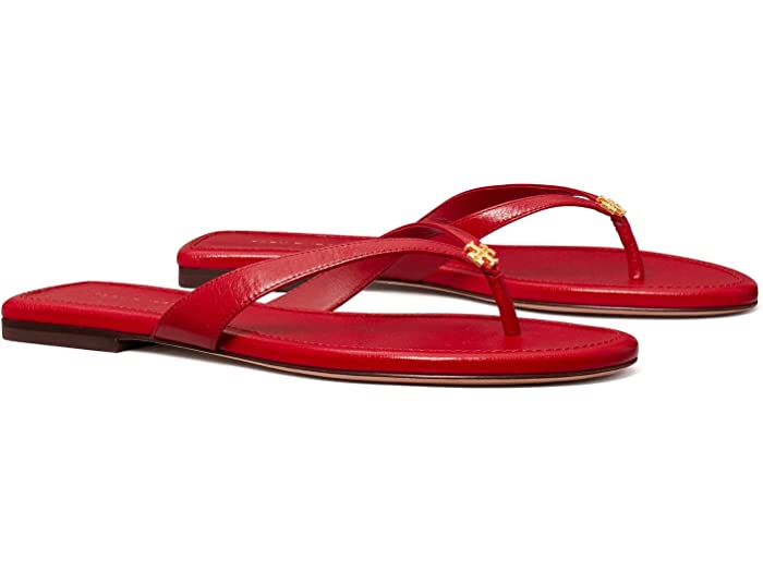 (取寄) トリーバーチ レディース カプリ レザー フリップ フロップ Tory Burch women Tory Burch Capri Leather Flip-Flop Tory Red