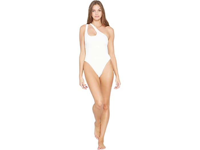 (取寄) エルスペース レディース ライディン ハイ リブド フィービィー クラシック ワンピース L*Space women Ridin High Ribbed Phoebe Classic One-Piece Cream