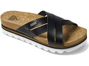 () [t fB[X NbV u[ HI Reef women Reef Cushion Bloom Hi Black/Tan