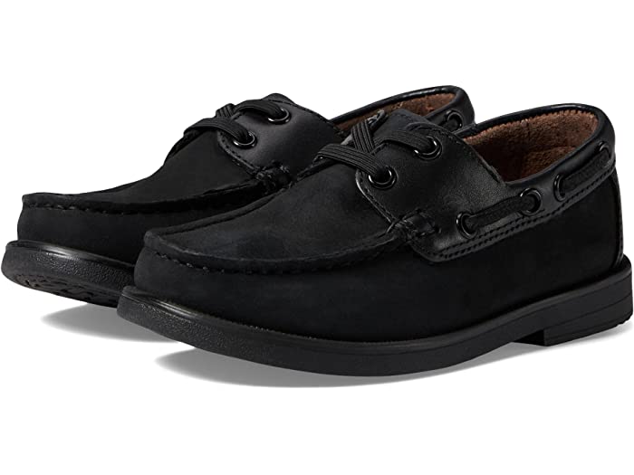 () ե㥤 å ܡ å JR å ȥ ܡ 塼 (ȥɥ顼/ȥ å/ӥå å) Florsheim Kids boys Florsheim Kids Croquet Jr Moc Toe Boat Shoe (Toddler/Little Kid/Big Kid) Black Nubuck