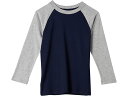 (取寄) #4キッズ キッズ エッセンシャル ラグラン ロング スリーブ シャツ (リトル キッズ/ビッグ キッズ) #4kids kids #4kids Essential Raglan Long Sleeve Shirt (Little Kids/Big Kids) Navy/Heather Grey