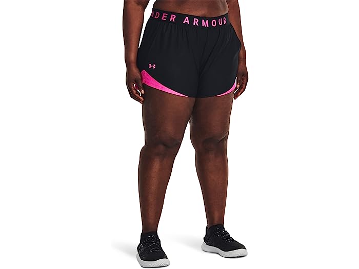 (取寄) アンダーアーマー レディース プラス サイズ プレイ アップ 3.0 ショーツ Under Armour women Plus Size Play Up 3.0 Shorts Black/Rebel Pink/Rebel Pink