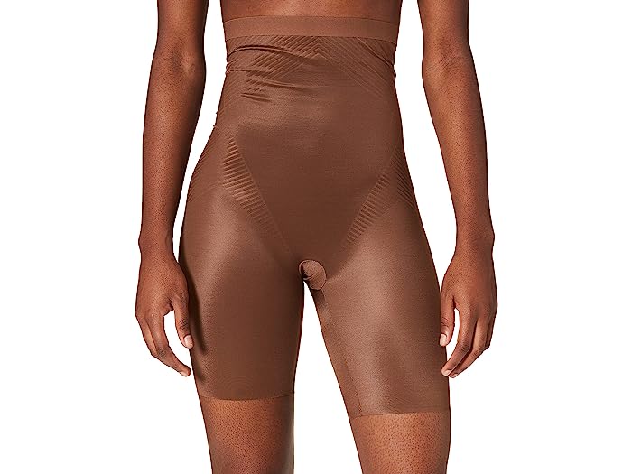 () ѥ󥯥 ǥ 󥹥ƥ󥯥 2.0 ϥ ߥåɥ Spanx women Spanx Thinstincts 2.0 High-Waist Midthigh Chestnut Brown