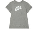 (取寄) ナイキ キッズ ガールズ NSW ティー DPTL ベーシック フューチュラ (リトル キッズ/ビッグ キッズ) Nike Kids girls Nike Kids NSW Tee DPTL Basic Futura (Little Kids/Big Kids) Dark Grey Heather/White
