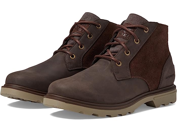 () \ Y J[\ `bJ Wp SOREL men SOREL Carson Chukka WP Blackened Brown/Khaki