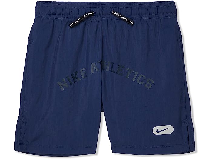 (取寄) ナイキ キッズ キッズ アスレチック ウーブン ショーツ (リトル キッズ/ビッグ キッズ) Nike Kids kids Nike Kids Athletic Woven Shorts (Little Kids/Big Kids) Midnight Navy/Light Smoke Grey