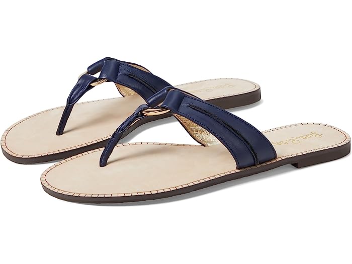 () [ sbc@[ fB[X }bL T_ Lilly Pulitzer women Lilly Pulitzer McKim Sandal True Navy 2