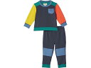 (取寄) エルエルビーン キッズ アスリージャー スウェット セット (インファント) L.L.Bean kids L.L.Bean Athleisure Sweat Set (Infant) Carbon Navy Color-Block
