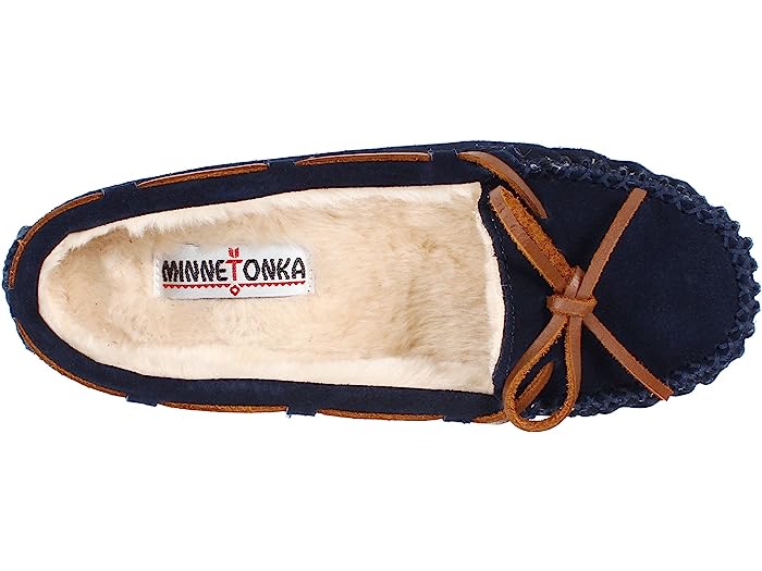 (取寄) ミネトンカ レディース キャリー スリッパ Minnetonka women Minnetonka Cally Slipper Dark Navy Suede 2