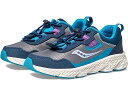 (取寄) サッカニー キッズ ガールズ ウィンド シールド 3.0 (リトル キッド/ビッグ キッド) Saucony Kids girls Saucony Kids Wind Shield 3.0 (Little Kid/Big Kid) Navy/Grey/Turquoise