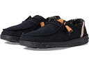 (取寄) ヘイ デュード レディース ウェンディ ウォッシュド キャンバス Hey Dude women Wendy Washed Canvas Black