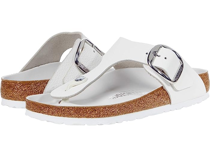 ギゼ (取寄) ビルケンシュトック レディース ギゼ ビッグ バックル - レザー Birkenstock women Birkenstock Gizeh Big Buckle - Leather White Leather