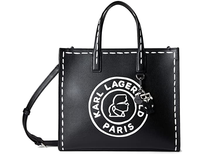 (取寄) カール ラガーフェルド パリ レディース ヌーヴォー トート Karl Lagerfeld Paris women Nouveau Tote Black/Silver
