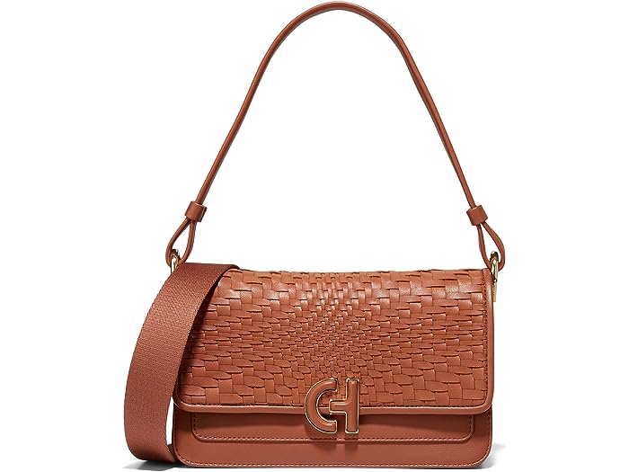 (取寄) コールハーン レディース ミニ ショルダー バッグ Cole Haan women Cole Haan Mini Shoulder Bag British Tan/Woven