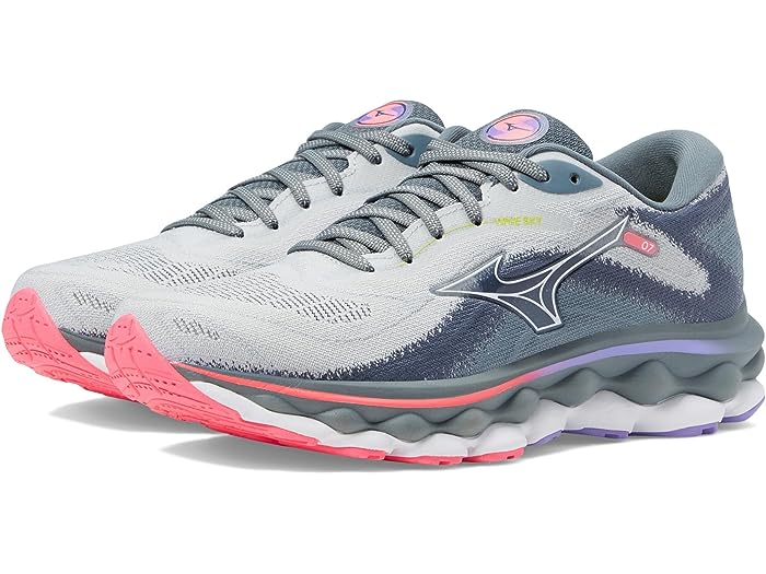 () ߥ ǥ   7 Mizuno women Mizuno Wave Sky 7 Pearl Blue/White