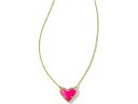 () PhXRbg fB[X A n[g V[g y_g lbNX Kendra Scott women Kendra Scott Ari Heart Short Pendant Necklace Gold Neon Pink Magnesite