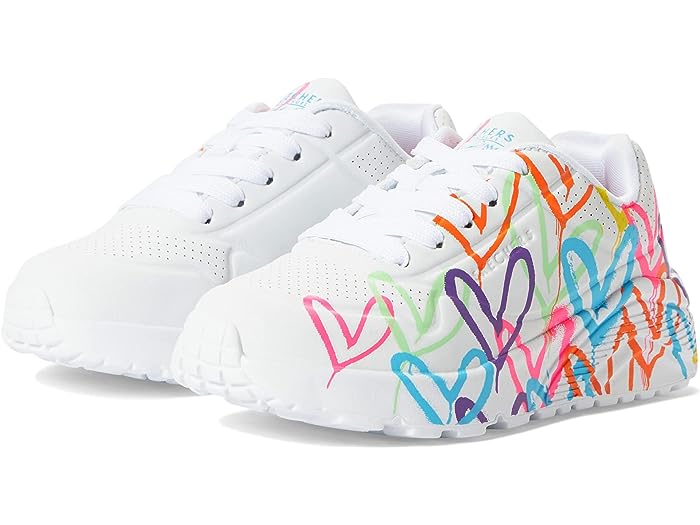 (取寄) スケッチャーズ スニーカー キッズ ガールズ ストリート - ジェームス ゴールドクラウン ウノ ライト 314064L SKECHERS KIDS girls Street - James Goldcrown Uno Lite 314064L White/Neon Multiのサムネイル