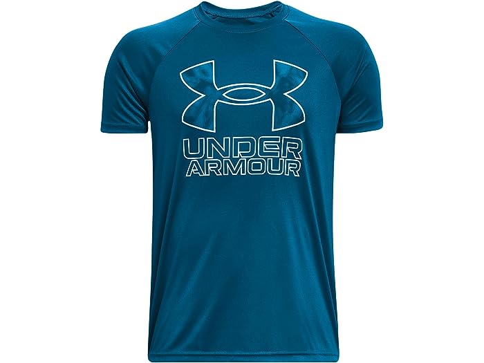 (取寄) アンダーアーマー キッズ ボーイズ テック ハイブリット プリント フィル ショート スリーブ (ビッグ キッズ) Under Armour Kids boys Under Armour Kids Tech Hybrid Print Fill Short Sleeve (Big Kids) Varsity Blue/Halo Gray