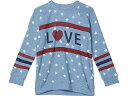 (取寄) チェイサー キッズ ガールズ ラブ ストライプ プルオーバー (リトル キッズ/ビッグ キッズ) Chaser Kids girls Chaser Kids Love Stripe Pullover (Little Kids/Big Kids) Blue Grotto