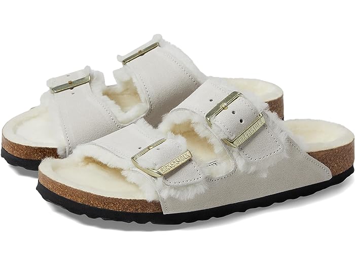 (取寄) ビルケンシュトック レディース アリゾナ シアリング - スエード Birkenstock women Arizona Shearling - Suede Antique White/Antique White