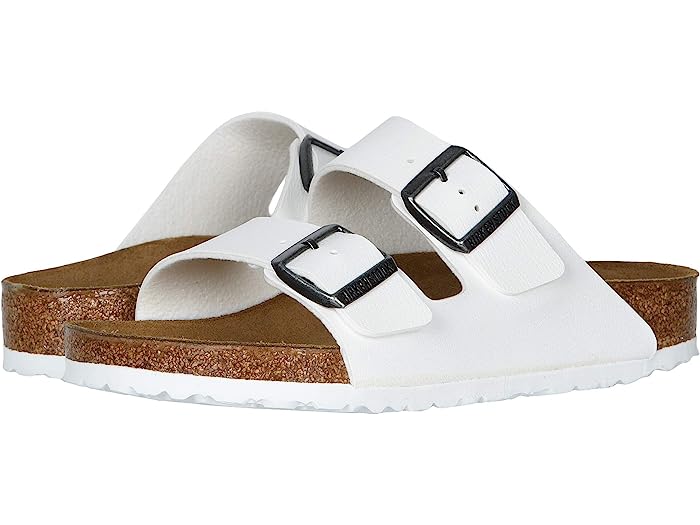 (取寄) ビルケンシュトック アリゾナ - ビルコ-フロール (ユニセックス) Birkenstock Arizona - Birko-Flor (Unisex) White Birko-Flor