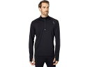 (取寄) ホットチリ メンズ マイクロ-エリート チャミ ゾーン ジップT Hot Chillys men Micro-Elite Chamois Zone Zip-T Black/Black