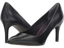 ロックポート (取寄) ロックポート レディース トータル モーション 75mm ポインティ トゥ ポンプ Rockport women Rockport Total Motion 75mm Pointy Toe Pump Black Smooth Leather