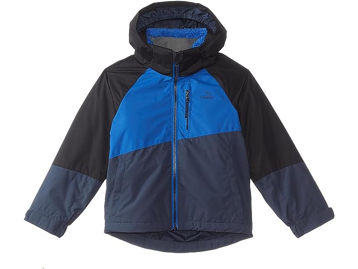 () 륨ӡ å ե꡼ 饤 顼֥å ꡼ (ȥ å) L.L.Bean kids L.L.Bean Fleece Lined Color-Block 3-in-1 (Little Kids) Black/Deep Sapphire