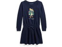 (取寄) ラルフローレン キッズ ガールズ ポロ ベアー フリース ドレス (トドラー/リトル キッズ) Polo Ralph Lauren Kids girls Polo Ralph Lauren Kids Polo Bear Fleece Dress (Toddler/Little Kids) Refined Navy