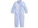 (取寄) ラルフローレン キッズ ボーイズ ニット コットン オックスフォード カバーオール (インファント) Polo Ralph Lauren Kids boys Polo Ralph Lauren Kids Knit Cotton Oxford Coverall (Infant) Harbor Island Blue