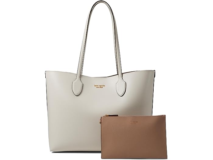 (取寄) ケイトスペード レディース ブリーカー サフィーノ レザー ラージ トート Kate Spade New York women Kate Spade New York Bleecker Saffiano Leather Large Tote Cream