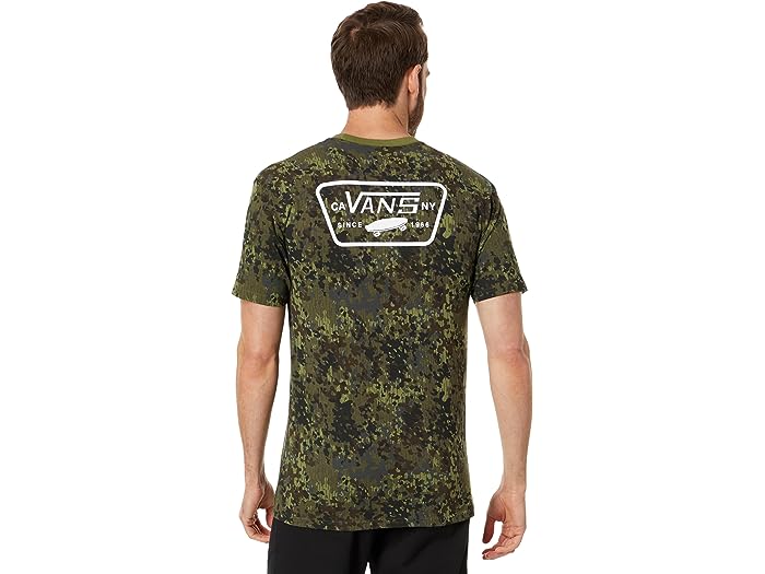 (取寄) バンズ メンズ フル パッチ バック 半袖 Tシャツ Vans men Vans Full Patch Back Short Sleeve Tee Olive Branch/White