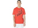 (取寄) プーマ メンズ エッセンシャルズ+ ビッグ ロゴ ティー PUMA men PUMA Essentials+ Big Logo Tee Burnt Red