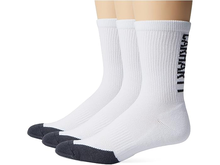 () ϡ  ե ߥåɥ  硼 롼 å 3-ѥå Carhartt men Carhartt FORCE Midweight Logo Short Crew Socks 3-Pack White