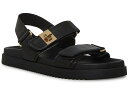 (取寄) スティーブマデン レディース モナ サンダル シューズ 靴 Steve Madden women Mona Sandal Black Leather