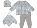 (取寄) ベアフットドリームス キッズ キッズ コージーシック ウルトラ ライト プレイド バンドル (インファント) Barefoot Dreams Kids kids Barefoot Dreams Kids CozyChic Ultra Lite Plaid Bundle (Infant) Sky/Dove Gray