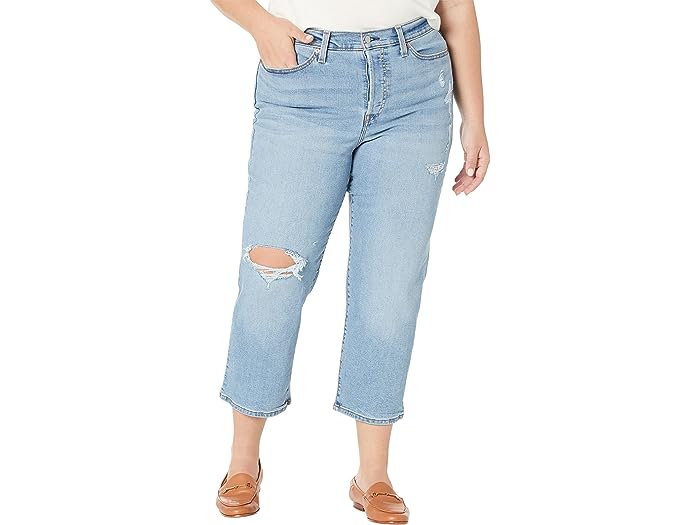 (取寄) リーバイス ウィメンズ レディース ウェッジ ストレート Levi's Womens women Levi's Womens Wedgie Straight Medium Indigo Destructed