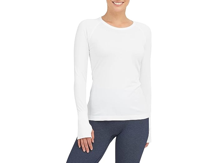 (取寄) スパンクス レディース ラム アクティブ シームレス 長袖 Tシャツ ロンT Spanx women Spanx Spanx Lamn Active Seamless Long Sleeve Tee White