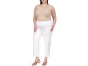 (取寄) マイケルコース レディース プラス サイズ ソリッド ロールド カフ パンツ MICHAEL Michael Kors women MICHAEL Michael Kors Plus Size Solid Rolled Cuff Pants White