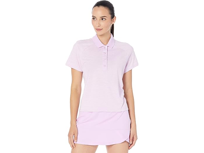 () AfB_X StEFA fB[X W |Vc adidas Golf women adidas Golf Melange Polo Shirt Bliss Lilac