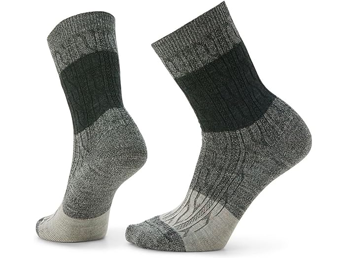 (取寄) スマートウール レディース エブリデイ カラーブロック ケーブル クルー ソックス Smartwool women Smartwool Everyday Color-Block Cable Crew Socks Dark Sage