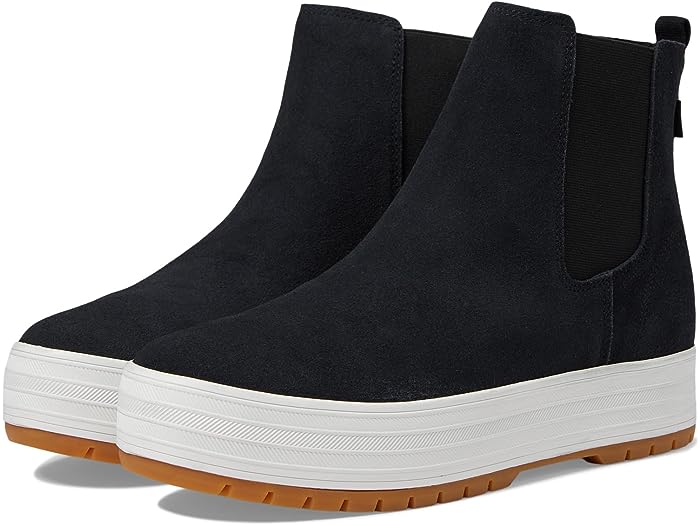 () PbY fB[X U vbgtH[ `FV[ O Keds women Keds The Platform Chelsea Lug Black Suede