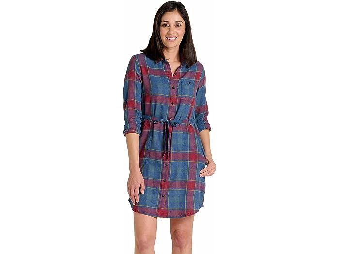 () g[hAhR[ fB[X -tH[ tl VchX Toad&Co women Toad&Co Re-Form Flannel Shirtdress Garnet