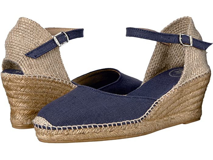 (取寄) トニー ポンズ レディース カルデス Toni Pons women Caldes Navy Linen